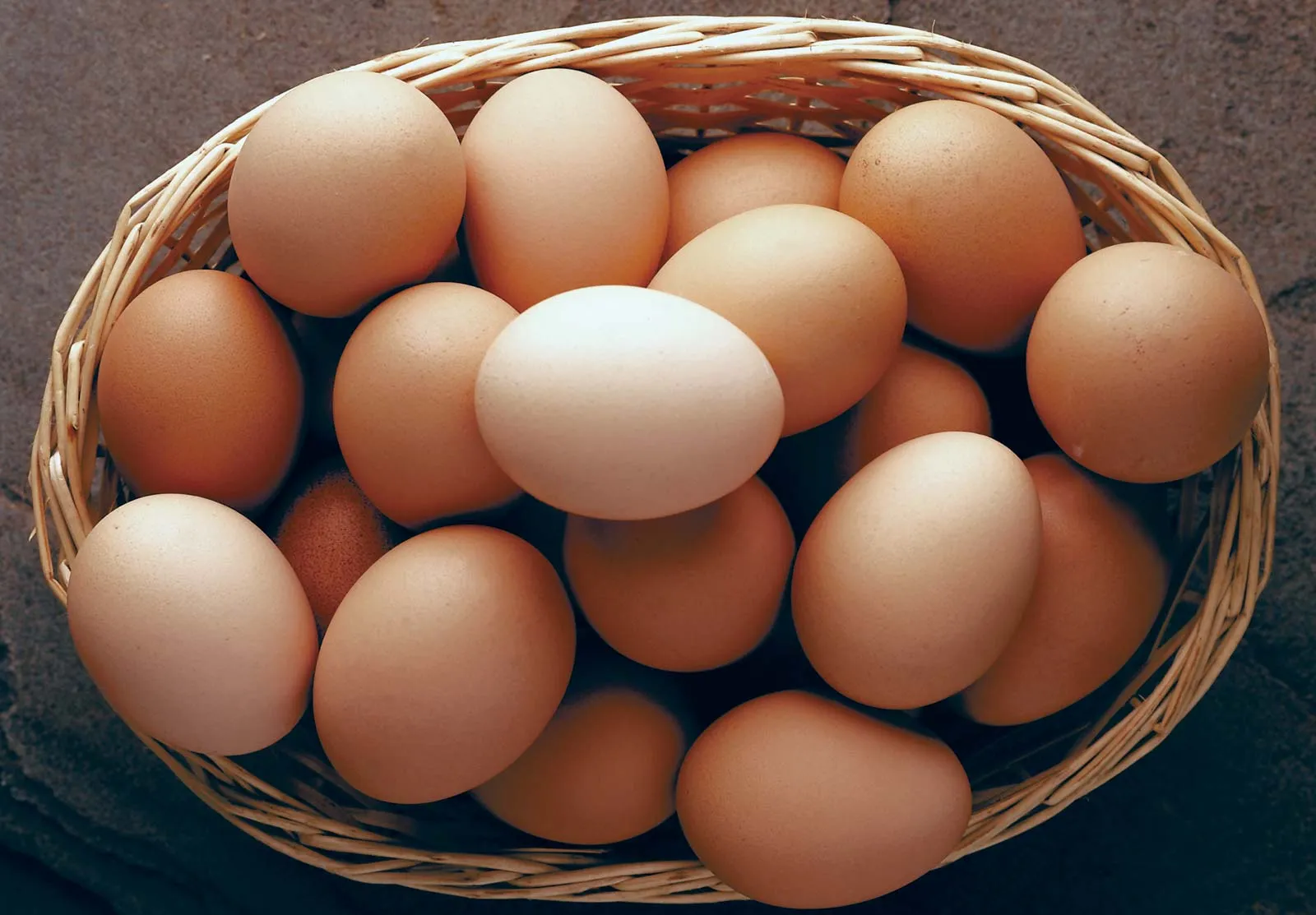 Eggs in a basket