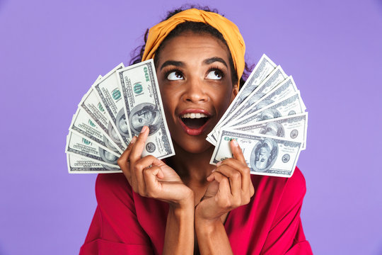 Black woman with money