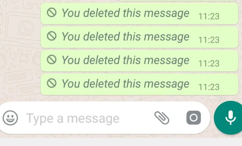 Deleted Whatsapp messages