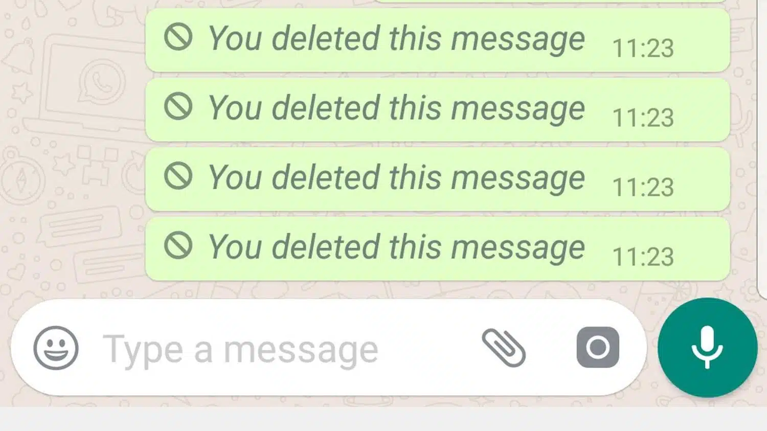 Deleted Whatsapp messages