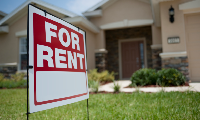Home for Rent sign
