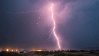 lightning strikes
