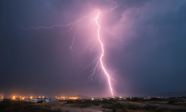 lightning strikes