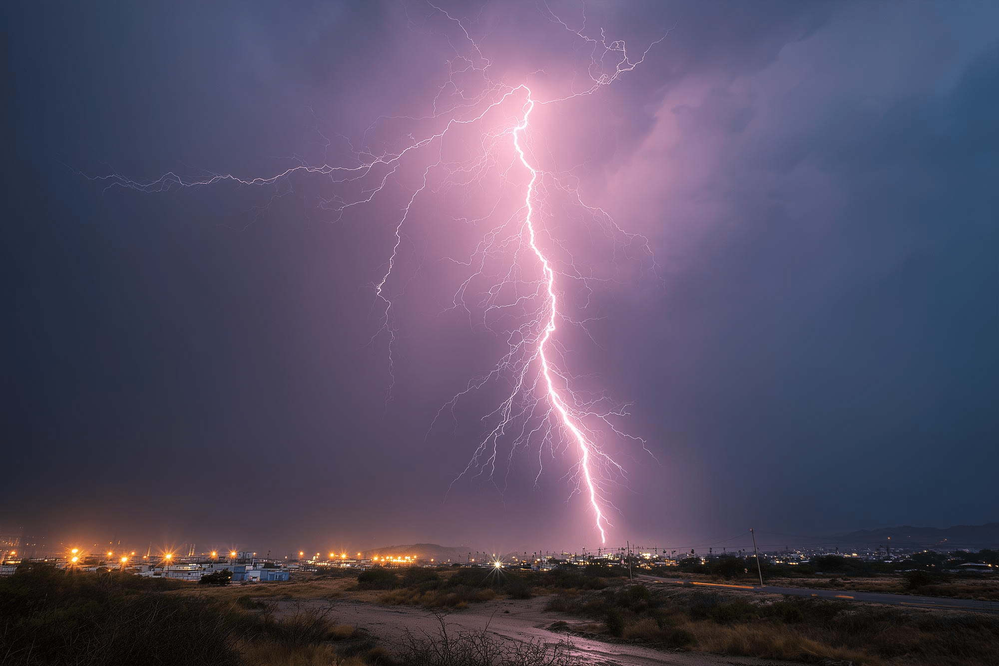 lightning strikes