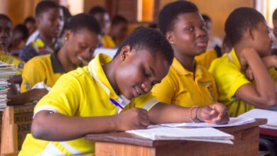 Students Writing BECE
